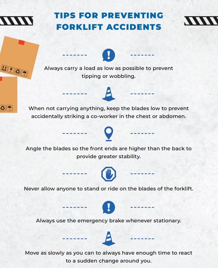 INFOGRAPHIC Forklift Safety Tips & Lifting Concerns Equipment Depot